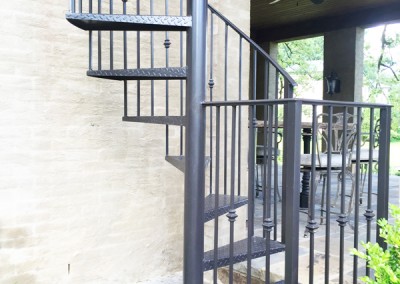 MSW Ornamental Iron Spiral Stairs